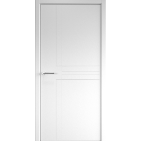 Дверь межкомнатная эмаль Albero Геометрия 3 - Белая эмаль