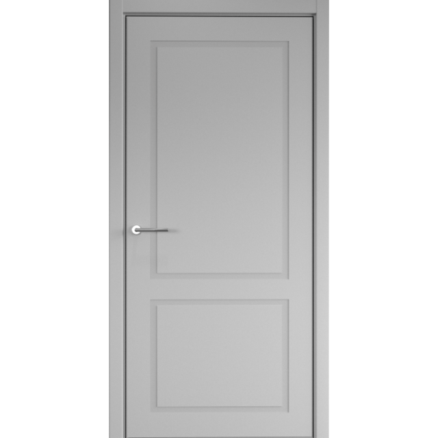 Дверь межкомнатная эмаль Albero Неоклассика 2 - Серая эмаль