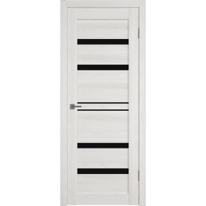 Дверь межкомнатная ATUM PRO Х26 - Bianco Р, Black Gloss