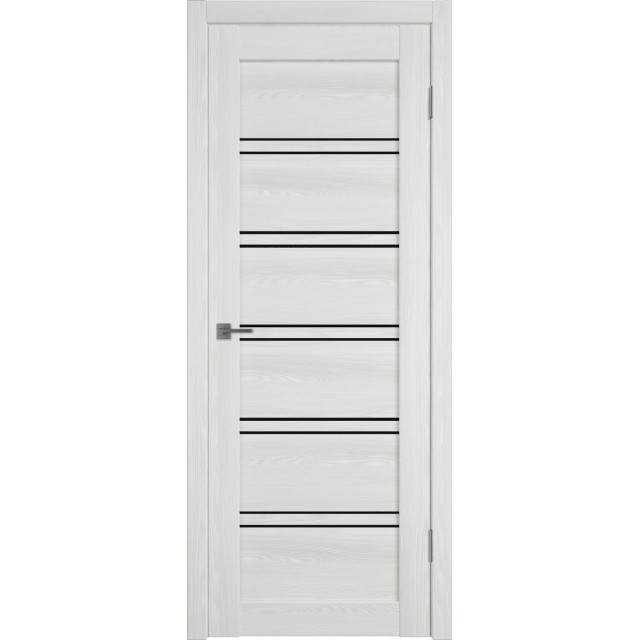 Дверь межкомнатная ATUM PRO Х28 - Bianco Р, Black Gloss