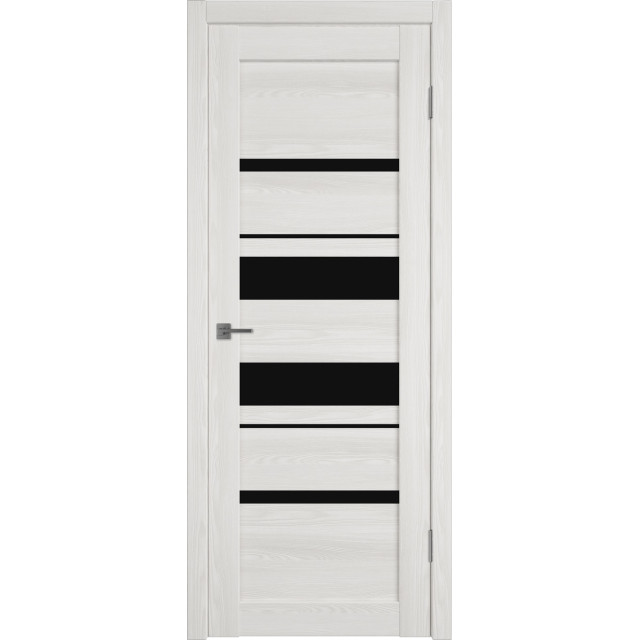 Дверь межкомнатная ATUM PRO Х29 - Bianco Р, Black Gloss