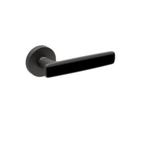Ручки дверные CROMA SERA MP24 (AL6/AL6 черный матовый/черный)