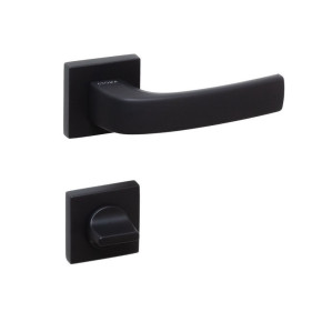 Ручки дверные CROMA PERA-S MP24 (AL6 черный) комплект WC
