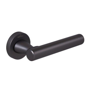 Ручки дверные CEBI NORA SMOOTH (гладкая) цвет MP27 черный матовый никель