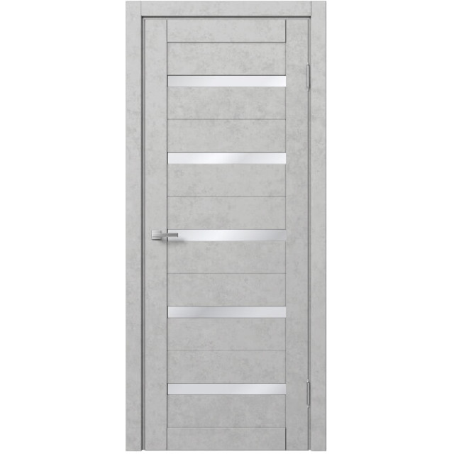 Межкомнатная дверь экошпон Доминика 100 - Бетон белый