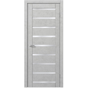 Межкомнатная дверь экошпон Доминика 102 - Бетон белый