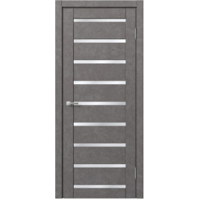 Межкомнатная дверь экошпон Доминика 102 - Бетон серый