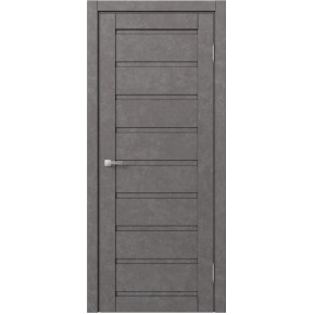 Межкомнатная дверь экошпон Доминика 103 - Бетон серый