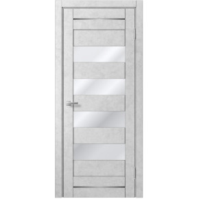 Межкомнатная дверь экошпон Доминика 106 - Бетон белый