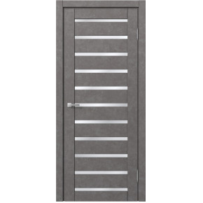 Межкомнатная дверь экошпон Доминика 107 - Бетон серый