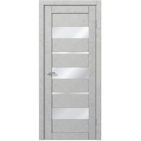 Межкомнатная дверь экошпон Доминика 114 - Бетон белый