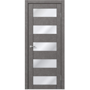 Межкомнатная дверь экошпон Доминика 122 - Бетон серый