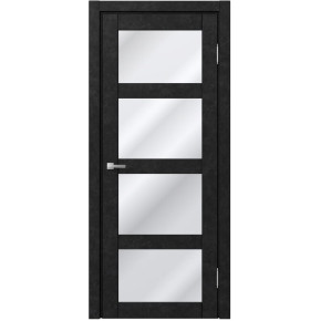 Межкомнатная дверь экошпон Доминика 124 - Бетон антрацит