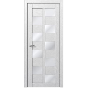 Межкомнатная дверь экошпон Доминика 407 - Дуб Аляска белый