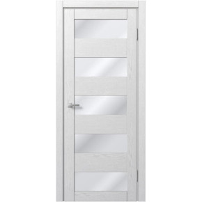 Межкомнатная дверь экошпон Доминика 122 - Дуб Аляска белый