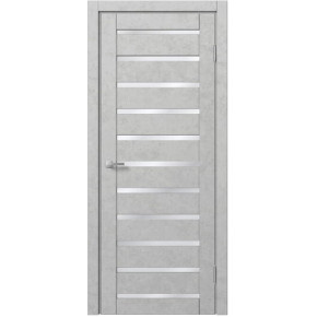 Межкомнатная дверь экошпон Доминика 107 - Бетон белый