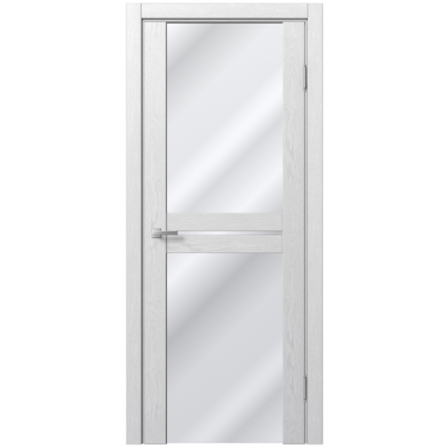 Межкомнатная дверь экошпон Доминика 202 - Дуб Аляска белый