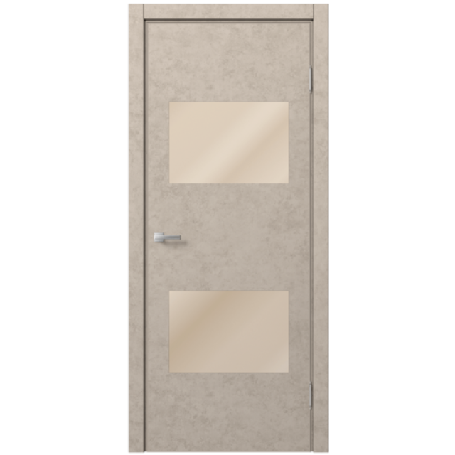 Межкомнатная дверь экошпон Доминика 903 - Бетон бежевый