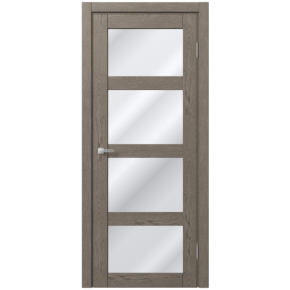 Межкомнатная дверь экошпон Доминика 124 - Дуб каменно-серый