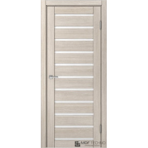 Межкомнатная дверь экошпон Доминика 107 - Лиственница кремовая