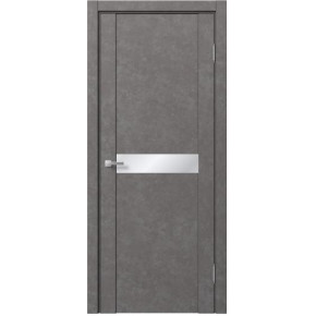 Межкомнатная дверь экошпон Доминика 230 - Бетон серый