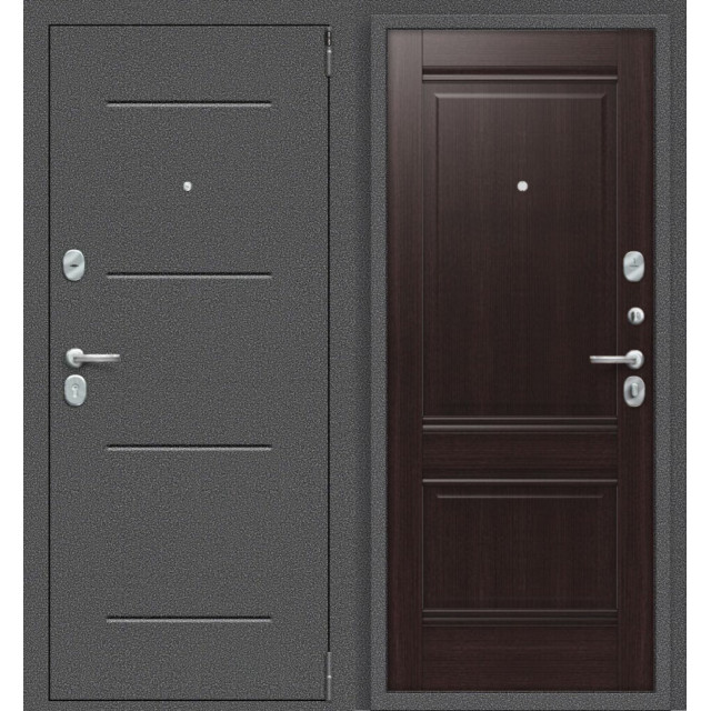 Дверь входная металлическая Эльпорта Porta R-2 104.K42 Антик Серебро/Wenge Veralinga