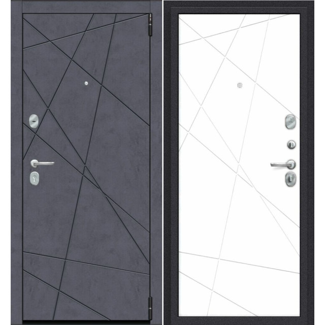 Дверь входная металлическая Эльпорта Porta R 15.15 Graphite Art/Super White