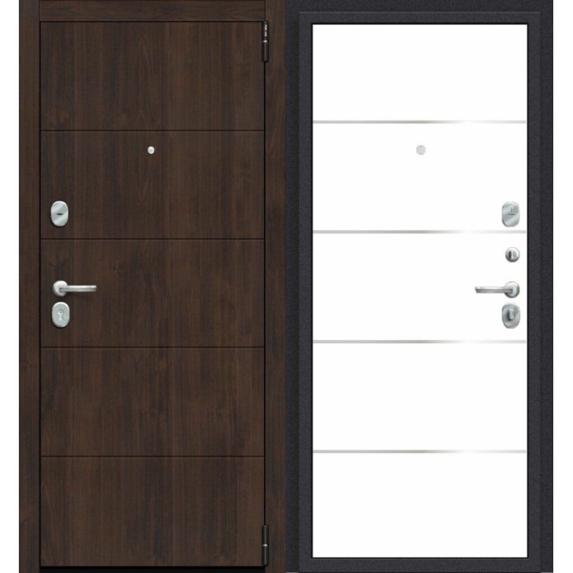 Дверь входная металлическая Эльпорта Porta R-3 4.П50 (IMP-6) Almon 28/Super White
