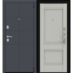 Дверь входная металлическая Эльпорта Porta R-3 4.K42 Graphite Pro/Nardo Grey