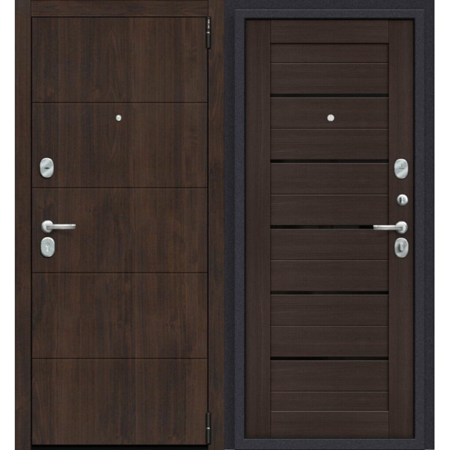 Дверь входная металлическая Эльпорта Porta R-3 4.П22 Almon 28/Wenge Veralinga