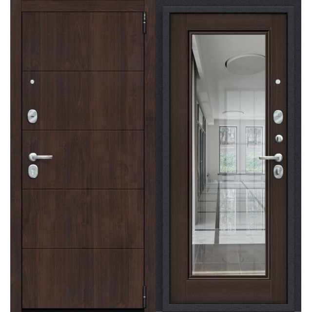 Дверь входная металлическая Эльпорта Porta R-3 4.П61 Almon 28/Wenge Veralinga