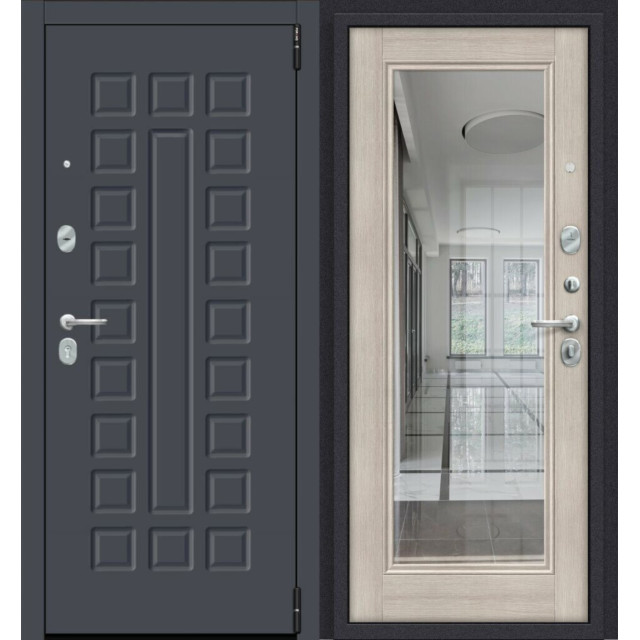 Дверь входная металлическая Эльпорта Porta R-3 51.П61 Graphite Pro/Cappuccino Veralinga