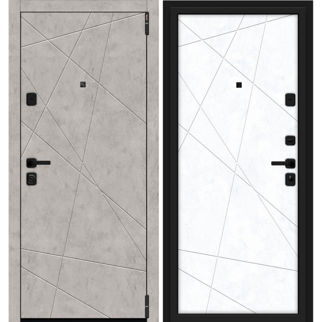 Дверь входная металлическая Эльпорта Porta M-3 15.15 Grey Art/Snow Art