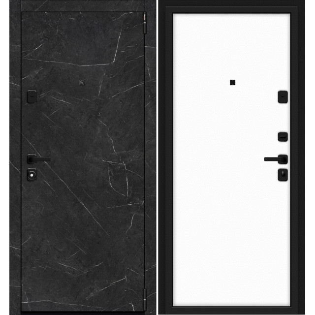 Дверь входная металлическая Эльпорта Porta M П50.П50 Black Stone/Silky Way