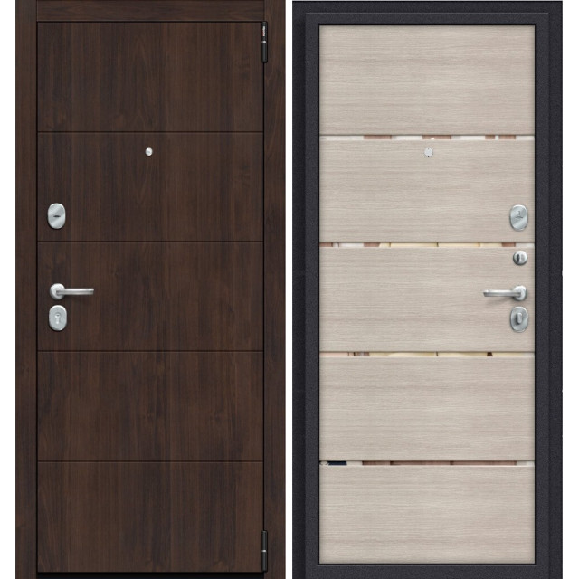 Дверь входная металлическая Эльпорта Porta S-3 4.П50 (IMP-6) Almon 28/Cappuccino Veralinga