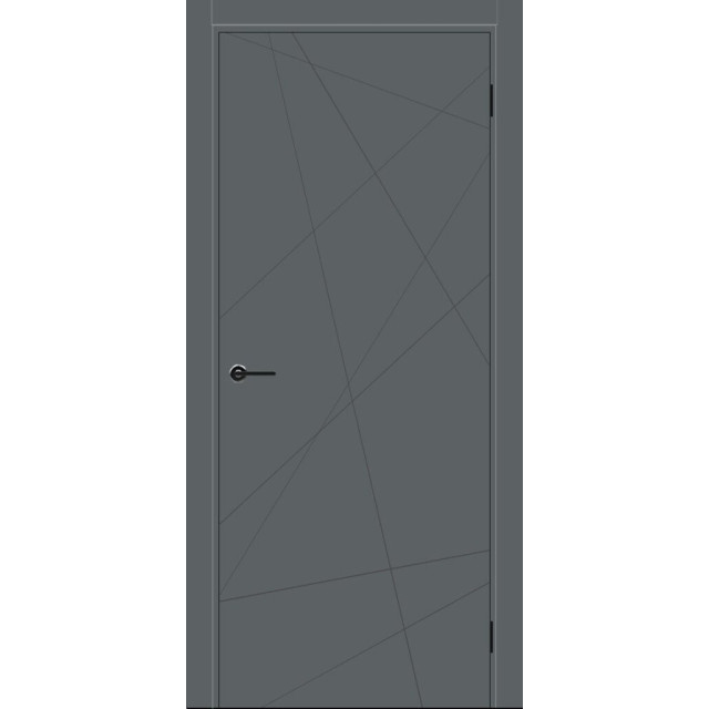 Дверь межкомнатная El'porta (Эльпорта) Порта ПТА-15 B - Shellac Graphite