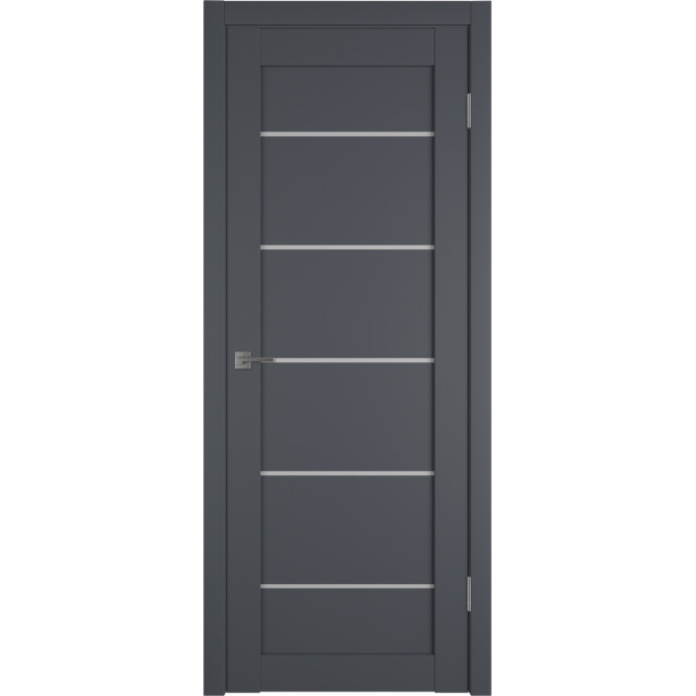 Дверь межкомнатная экошпон EMALEX E27 ДО - Onyx, графит