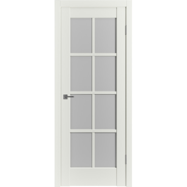 Дверь межкомнатная экошпон EMALEX ER1 ДО- Mid White, White cloud