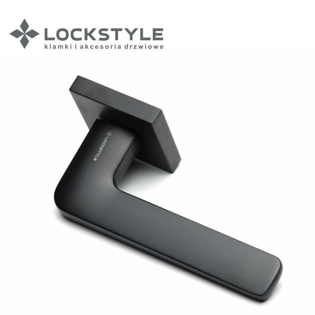 Ручки дверные LOCKSTYLE FLOW ZN AL6 (черный)