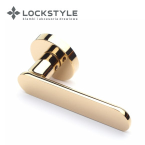 Ручки дверные LOCKSTYLE OVA ZR GL (глянцевое золото PVD)