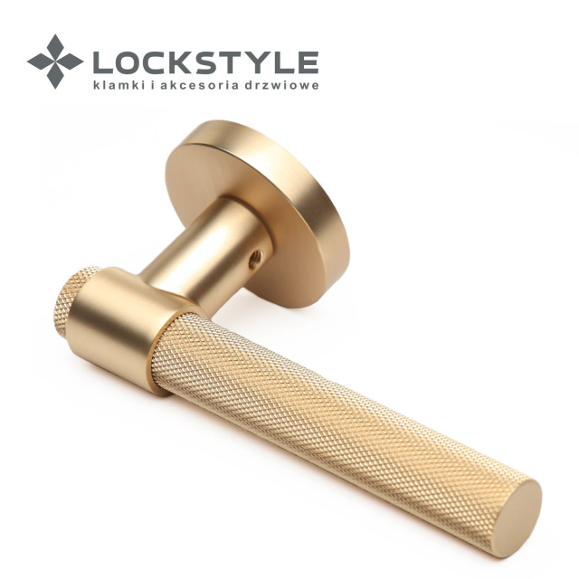 Ручки дверные LOCKSTYLE AXEL-T ZR BB (матовое золото)