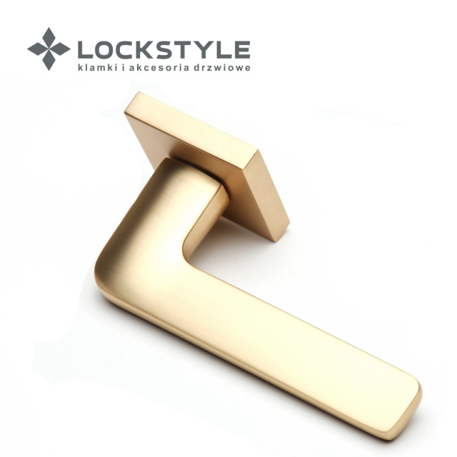 Ручки дверные LOCKSTYLE FLOW ZN BB (матовое золото)