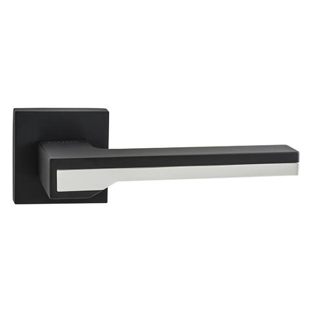 Ручка дверная ORO&ORO Vigore 066-15E BLACK/CP (черный/хром)