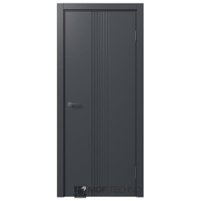 Межкомнатная дверь эмаль STEFANY 1208 Стефани МДФ техно - Ral 7016