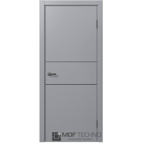 Межкомнатная дверь эмаль STEFANY 5010 Стефани МДФ техно - Ral 7040