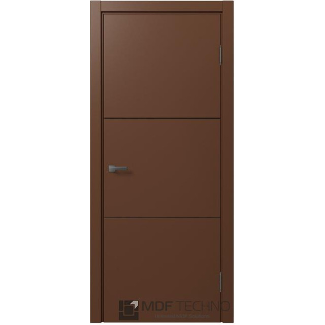 Межкомнатная дверь эмаль STEFANY 5011 Стефани МДФ техно - Ral 8011