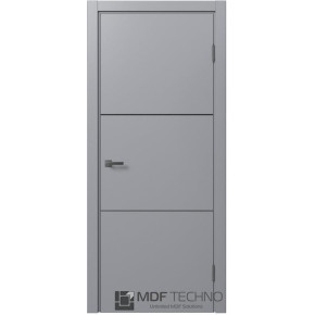 Межкомнатная дверь эмаль STEFANY 5011 Стефани МДФ техно - Ral 7040