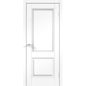 Дверь межкомнатная VellDoris (Велдорис) SoftTouch ALTO 6V - Ясень белый структурный, стекло Мателюкс, контур №1