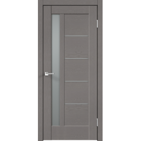 Дверь межкомнатная VellDoris (Велдорис) SoftTouch PREMIER 3 - Ясень грей структурный, стекло Мателюкс
