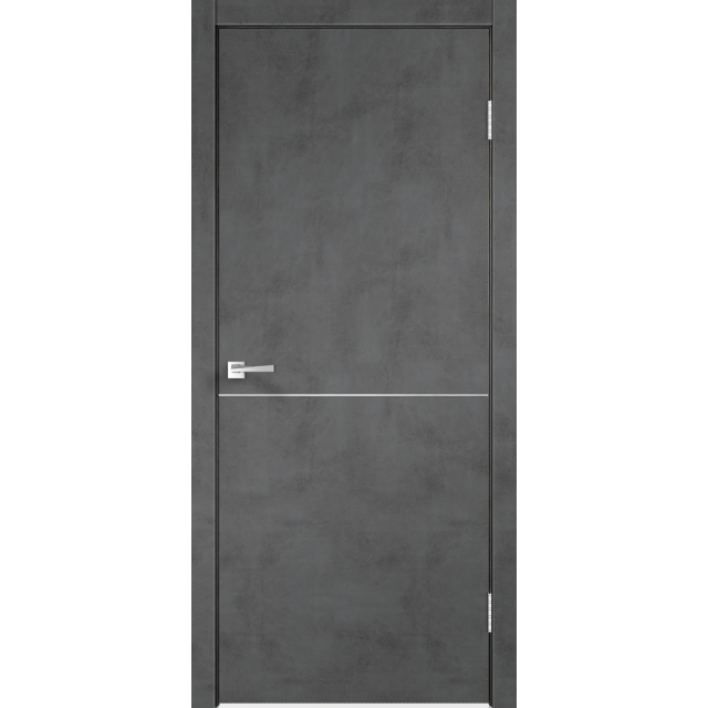 Дверь межкомнатная VellDoris (Велдорис) Экошпон TECHNO М1 - Муар темно-серый